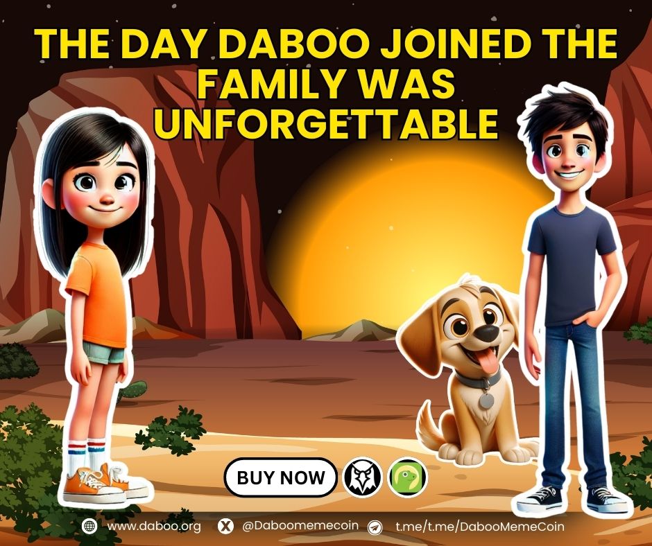 ibnybatoota's tweet photo. @Evecoins Daboo is a story of togetherness, love, and creating memories that last forever. 

 👉 Buy now and become part of something unforgettable.
🔗 [https://t.co/f3qfUACNff] 🤝 Community: [https://t.co/XjWhKiBwOt]
#DabooCoin #CryptoForGood 
#UnforgettableMoments #FamilyFirst https://t.co/k1zZPzKB59