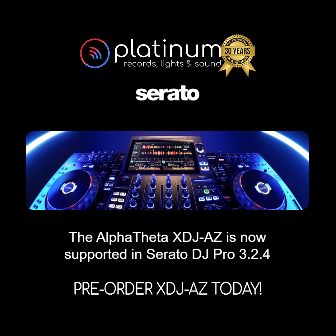 🎉 Big News: The AlphaTheta XDJ-AZ is Now Supported in Serato DJ Pro 3.2.4! 🎧
📦 Preorder yours today and elevate your DJ game:
platinum-records.com/AlphaTheta-XDJ…