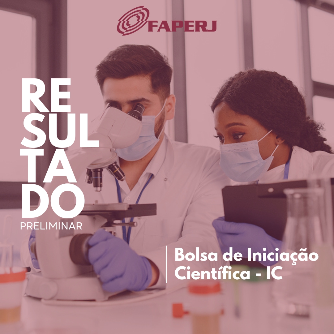 A FAPERJ divulgou na última quinta, 12 de dezembro, o resultado preliminar do Edital da Bolsa de Iniciação Científica - IC.  Ao todo, foram analisados 1.949 pedidos e aprovados 681 projetos.
Confira no Boletim FAPERJ - faperj.br/?id=692.7.6