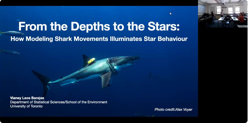 Se encuentra disponible la charla sobre Charla sobre "From the Depth to the Stars: How modeling Shark Movements Illuminates Star Behavior" a cargo de Vianey Leos Barajas (Department of Statistical Sciences/School of the Environment - University of Toronto) lnkd.in/d9kkTNWs