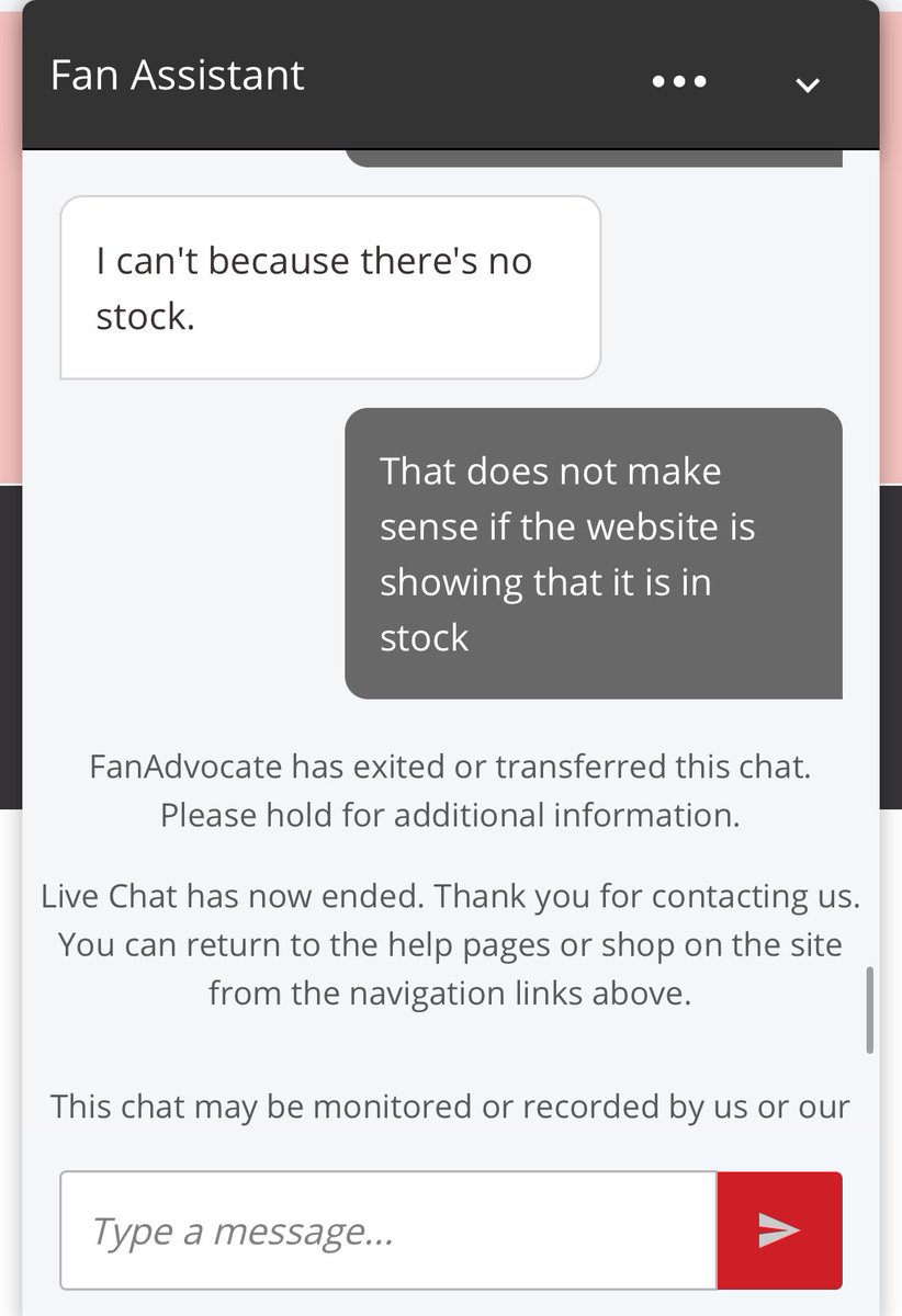 will_broshears's tweet photo. I am NOT IMPRESSED with the @mnwild @NHL sweater I bought for my wife from the @Fanatics NHL shop!!! I am especially not impressed with the horrible customer service, where the agent left the chat instead of helping me! https://t.co/zUCOUr46mi