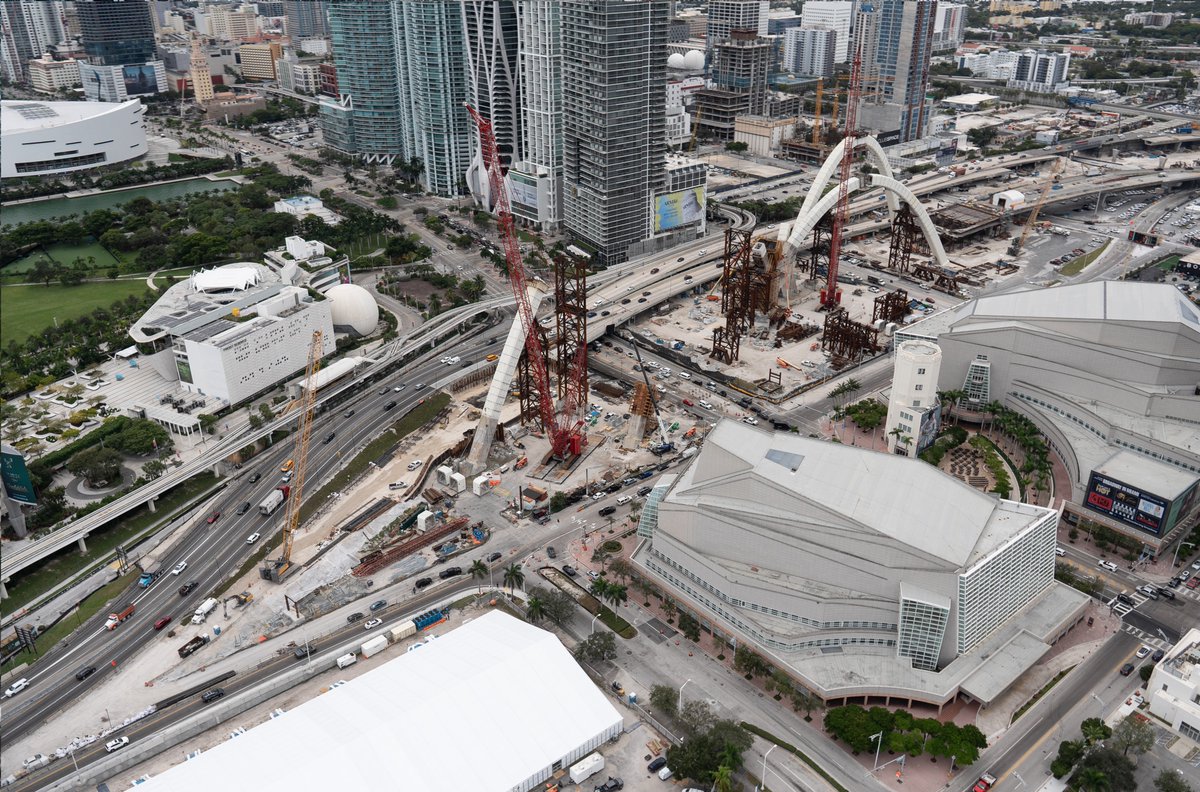 CorradinoGroup's tweet photo. Collaboration is at the heart of what we do! Recently, our Aviation Division hosted clients for an exclusive tour of the transformative I-395 Signature Bridge project in Miami, where #Corradino is proudly leading CEI efforts. Together, we’re building a better future! https://t.co/xbjC0stphU