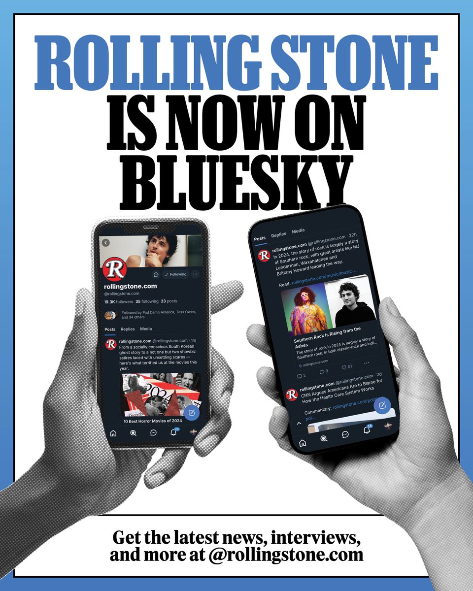 Rolling Stone is now on Bluesky! Check us out here: bsky.app/profile/rollin…