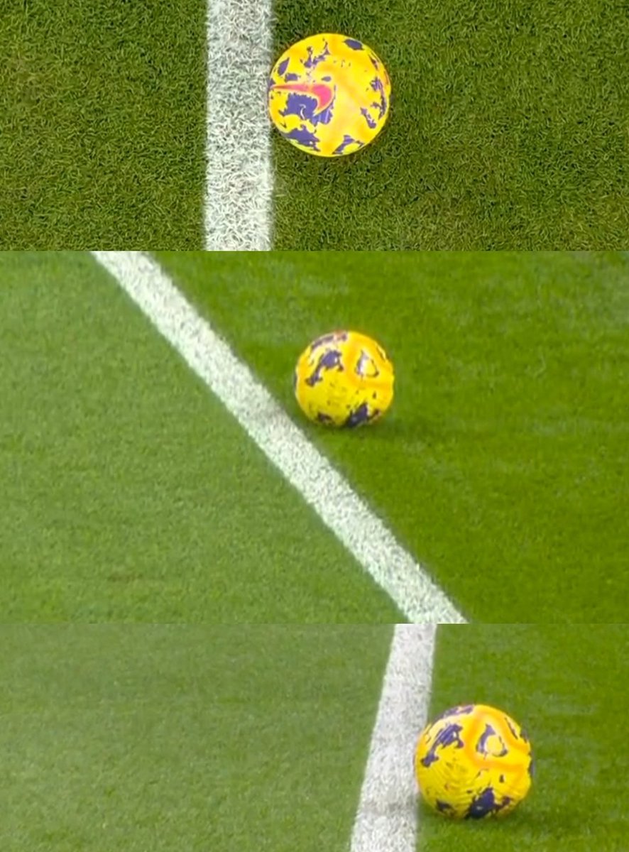 Ülkenin IQ seviyesi en düsük Futbol Taraftari  olan Galatasaraylilara anlatir gibi anlatiyorum.

Burada  ayni pozisyonda olan Topun farkli Kamera acisinda, cizgiyi nasil gecmediginin Resmini birakiyorum.