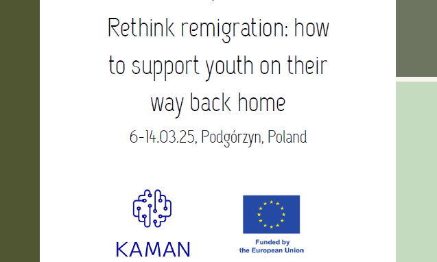 solid4_all's tweet photo. New Training Course Opportunity:  Rethink Remigration
Podgórzyn, Πολωνία
Training course μίας εβδομάδας
06 -14 Μαρτίου (συμπεριλαμβανομένων δύο ημερών για ταξίδια) Λεπτομέρειες εδω: https://t.co/ZuNjA4DaJT
#ErasmusPlus #ErasmusPlusforGreeks https://t.co/VGaLxgiggO