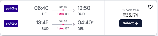#LOOTOOOᵈᵃᵏᵘ

Delhi ✈️ Budapest Return 
Dec 2024 - Mar 2025
Rs. 35K 🎒💼

Share | RT

#DakuFlightDeals