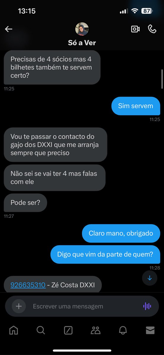 Correiolly's tweet photo. Burla de bilhetes para o Sporting!

@soaver98 diz que conhece alguém do Directivo que arranja tranquilo e para falar com o número 926635310

Tenham cuidado ⚠️ https://t.co/g5kUfApTar