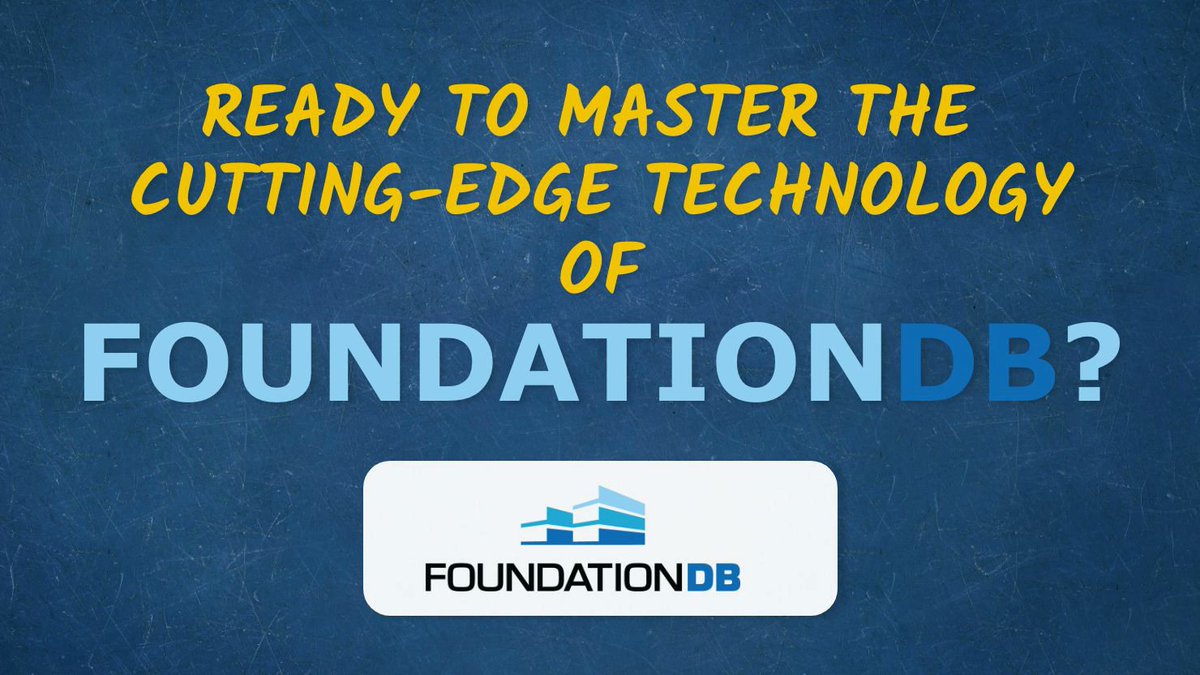 rxmllc's tweet image. Ready to level up your database skills?
#FoundationDB is making its mark on the database world with its ACID compliance, scalability &amp;amp; flexibility: a favorite technology even for Apple iCloud!
Why stop at basics when you can become an expert?
Why FoundationDB is a game-changer👇