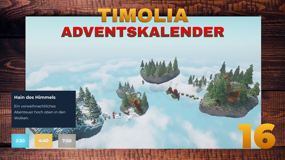 TimoliaTeam's tweet photo. 🚪Türchen 16🚪
Im Hain des Himmels von EinWildesAnime erwartet euch ein Abenteuer hoch oben in den Wolken.☁️
Zwischen schwebenden Inseln und flackernden Kerzen herrscht eine vorweihnachtliche Stimmung.🕯️❄️ https://t.co/NyPbG0HkyM