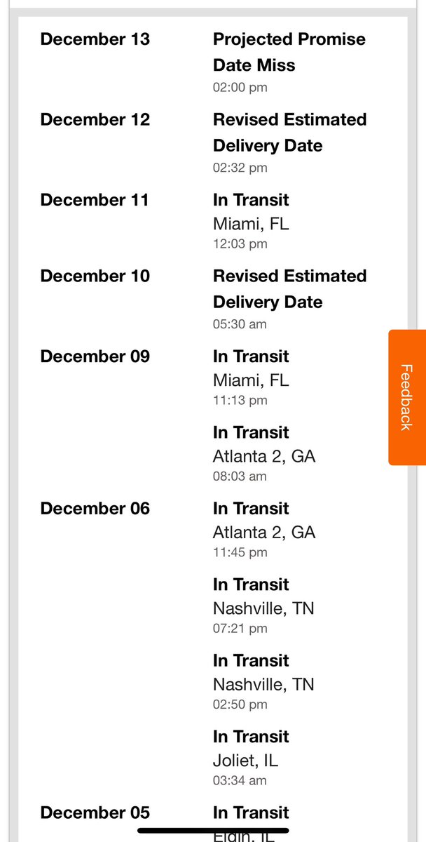 absentminded's tweet photo. When @HomeDepot is in denial and won’t just say the package is lost, so they just message daily that it’s delayed https://t.co/JgATxEr6bK