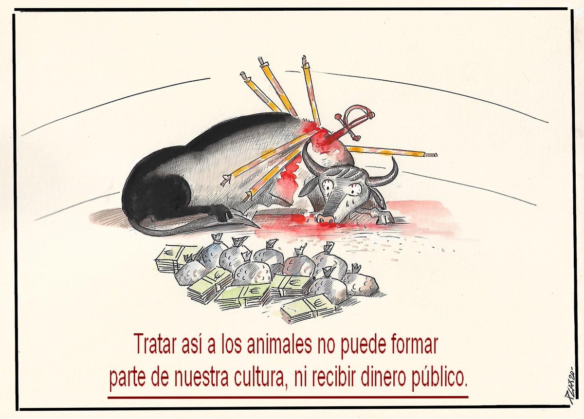 La inclusión de la tauromaquia en el Patrimonio Cultural del Estado coarta la libertad de las autonomías, debemos derogar la Ley que lo permite. Firma aquí.
<a href="/IsiCorreas/">Isi Correas</a> 
#FirmaNoEsMiCultura

noesmicultura.org/firma