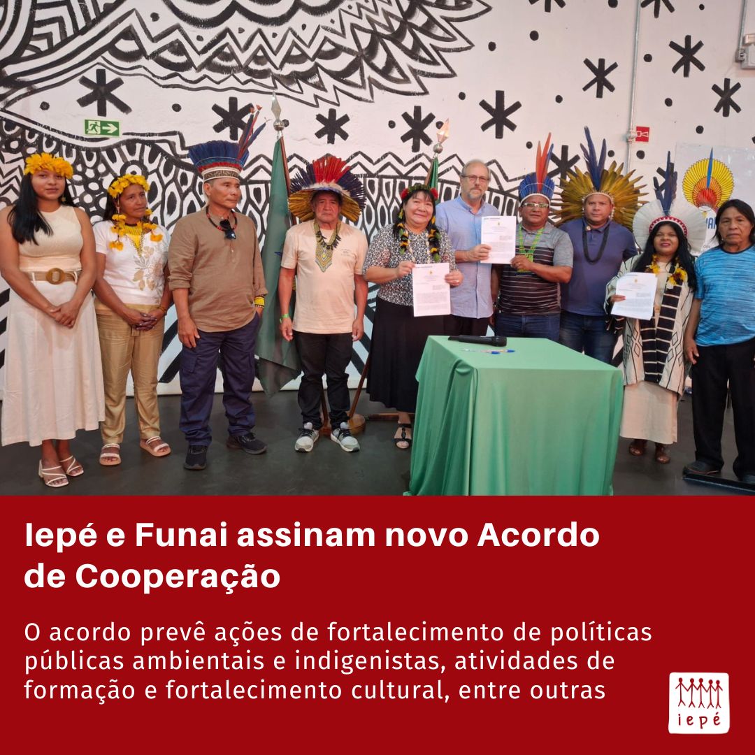 🤝 Iepé e Funai firmam Acordo de Cooperação que estabelece bases para ações conjuntas em defesa dos direitos indígenas, fortalecimento cultural e gestão sustentável em 11 TIs localizadas no Amapá, norte do Pará e divisas com Amazonas e Roraima. institutoiepe.org.br/2024/12/iepe-e…