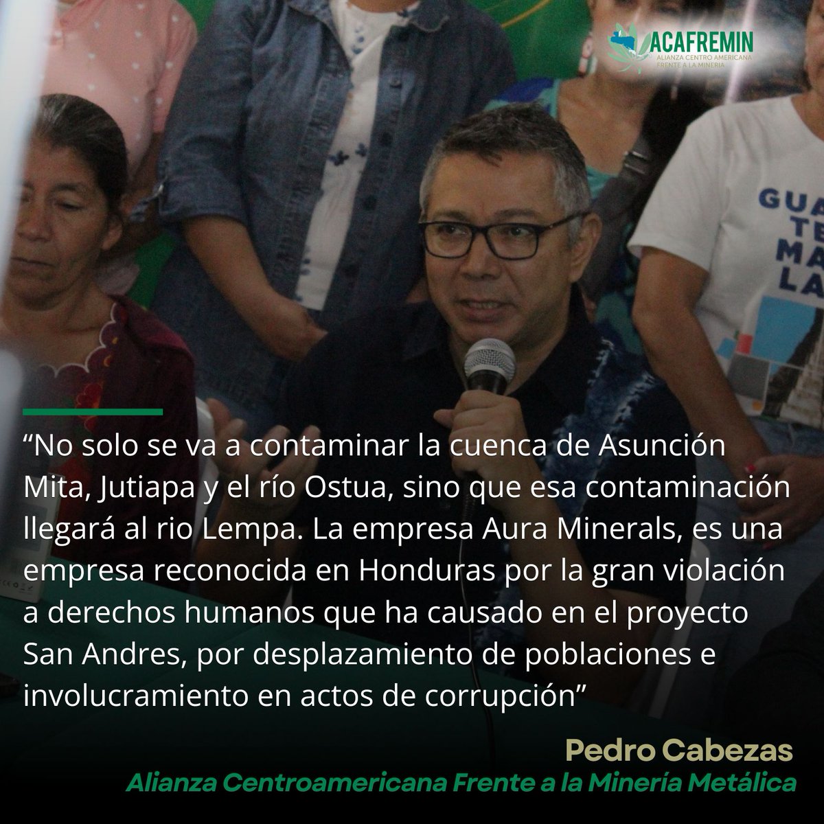 ⚠Hoy alertamos la adquisición del proyecto minero Cerro Blanco por la empresa Canadiense Aura Minerales en Guatemala. A solo 15km de #ElSalvador. Los daños ambientales se extenderían hasta el Rio Lempa.👇
<a href="/seguidores/">seguidores</a> <a href="/CMadreSelva/">Colectivo MadreSelva</a> <a href="/amaes_sv/">@AMAES</a>  <a href="/no_mineria_sv/">Mesa Frente a la Minería Metálica en El Salvador</a>  <a href="/BufeteBJP/">Bufete Justicia para los Pueblos</a>.