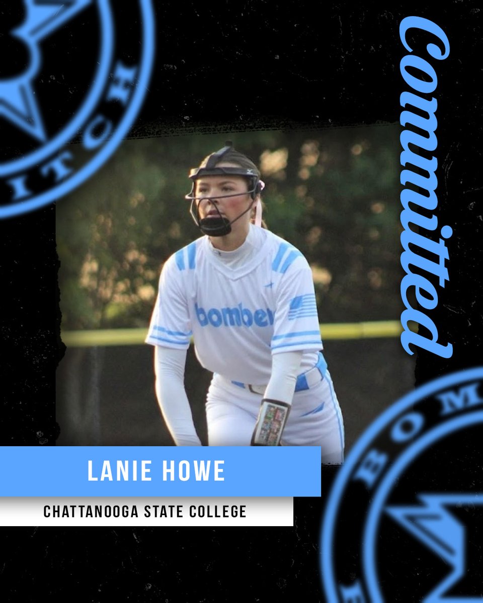 Congrats to Tennessee Bombers 18 Gold-Anderson player Lanie Howe and her family. Lanie has committed to play softball for Chattanooga State College! #BlueBloods #collegecommit #bombernation