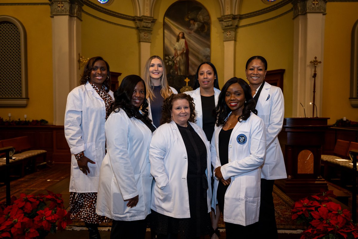 NotreDameofMD's tweet photo. Congratulations to all of our School of Nursing's December 2024 graduates, who were celebrated in two on campus events last Friday!

A full gallery of photos from ceremonies for our hybrid ABSN and nurse practitioner MSN graduates is available ➡️ https://t.co/hgoUP4P4Gy https://t.co/8JQYmKHKYJ