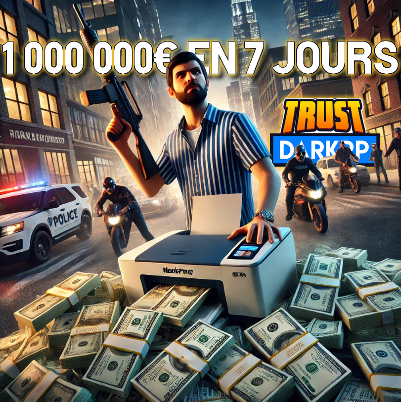 🎬 NOUVELLE SÉRIE ÉVÉNEMENT - TRUST DARKRP 🎬  
📅 À partir de de suite sur Twitch !
⏰ 7 jours - 7 streams - 21h chaque soir  
💰 L’objectif : GAGNER 1 000 000€ sur TRUST DARKRP ! 

🔗 Rejoins le live et le serveur TRUST DARKRP pour ne rien manquer ! 
🚀  Twitch : ZerTeK_
