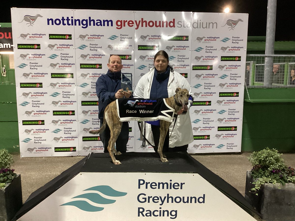 Congratulations to Blacklabel Sally who has won the Arena Racing Company Maiden Standard Trophy Final in a time of 29.94
Owned by Miss T Baker and trained by Simon Deakin
