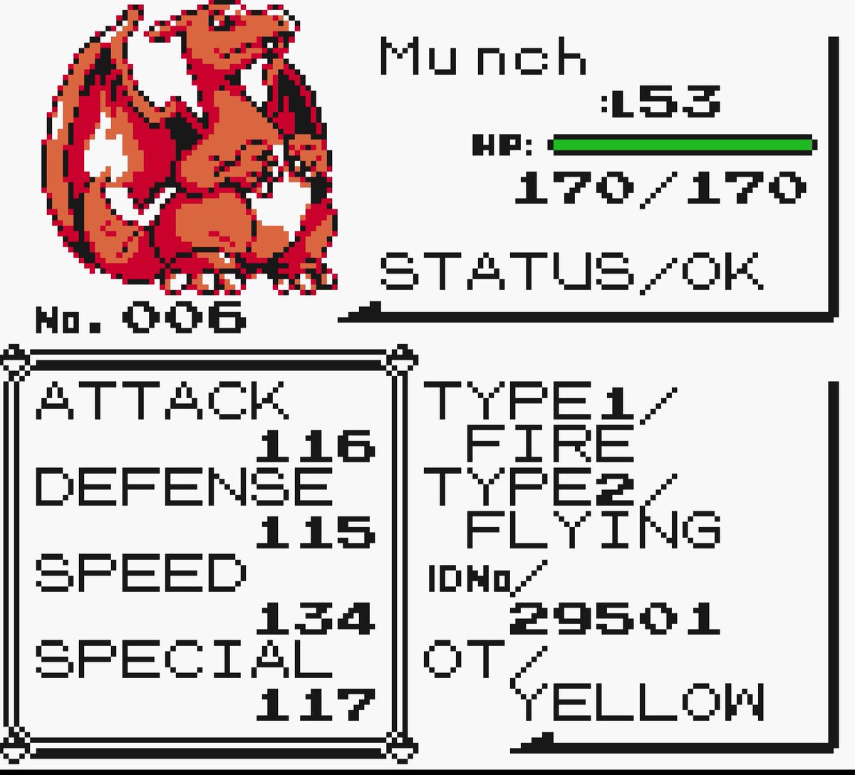 Pyro_909's tweet photo. So started a journey of playing one game from every Pokémon generation in order and well. Here is my gen 1 hall of fame team https://t.co/Ub8UDSQEtH