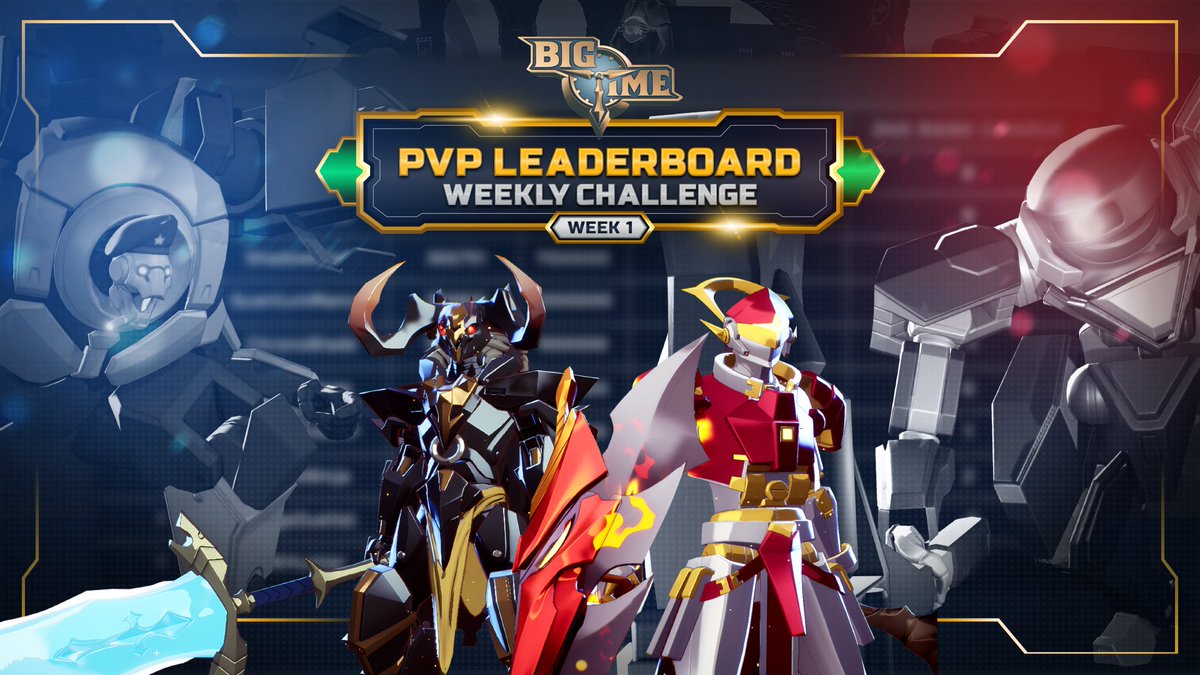 ⚔️ PVP Leaderboard Weekly Challenge #1⚔️ 

⭐ Play 2 Paid PvEvP matches as a Quantum Fixer 
Reward: 500 Leaderboard Points

⭐ Play 2 Paid PvEvP matches as a Time Warrior 
Reward: 500 Leaderboard Points

Read more:
discord.com/channels/66634…