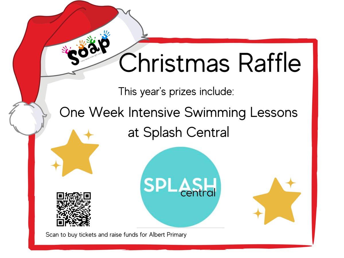 Splash Central's Intensive Swimming Course is a great way to get your child swimming confidently or moving into the next wave.

To be in with a chance to win a one week course buy your raffle tickets online before Thursday peoplesfundraising.com/.../soap-chris…...