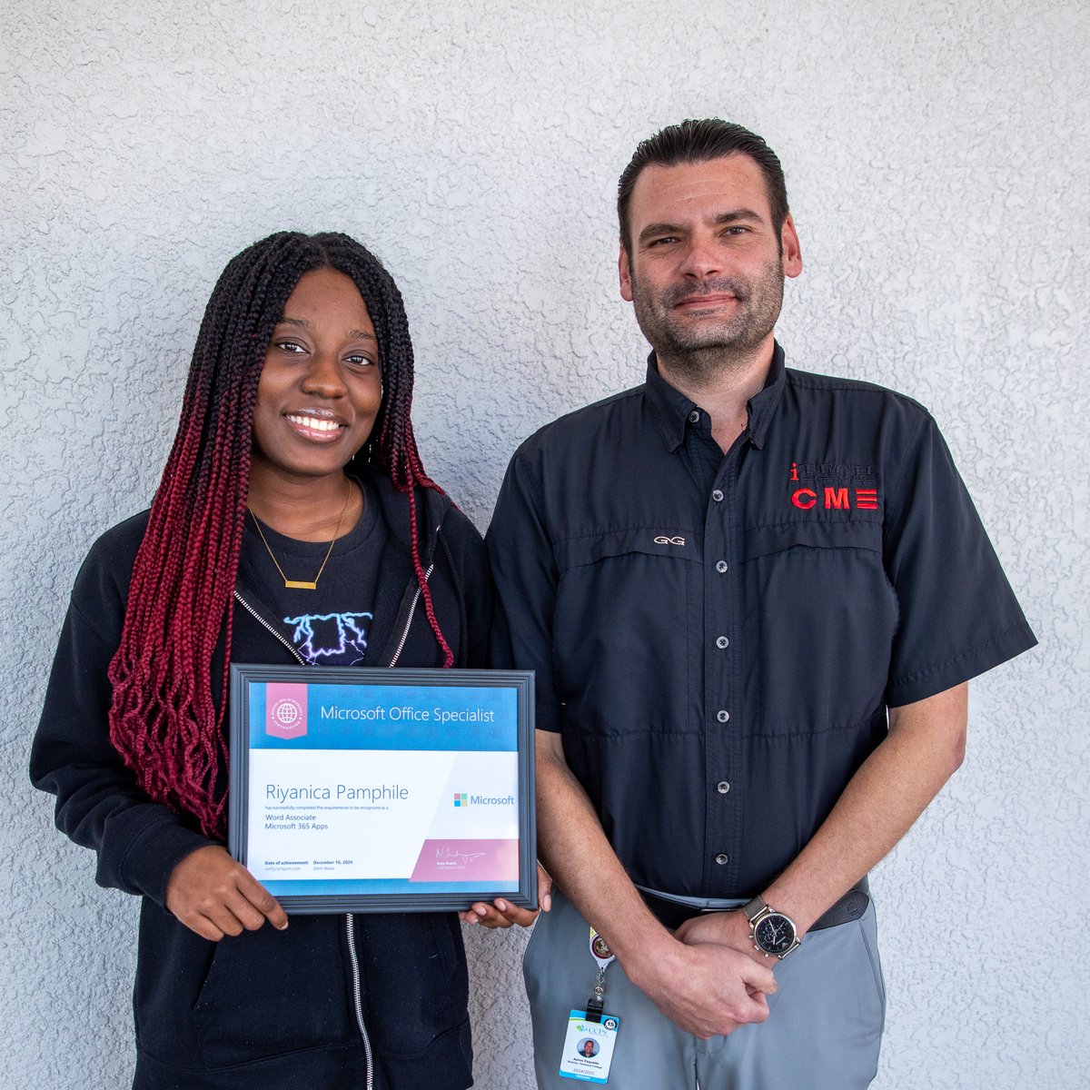 iTECH_College's tweet image. 🏅Congratulations Riyanica Pamphile, student from our Accounting program, for passing her certification with a perfect score today!
🌟This is our very first student to pass the Microsoft Word Associate Certification with a perfect score of 1,000/1,000! 
Keep up the great work!