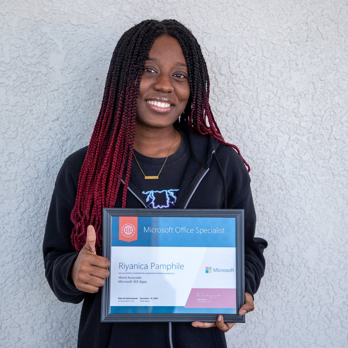 iTECH_College's tweet image. 🏅Congratulations Riyanica Pamphile, student from our Accounting program, for passing her certification with a perfect score today!
🌟This is our very first student to pass the Microsoft Word Associate Certification with a perfect score of 1,000/1,000! 
Keep up the great work!