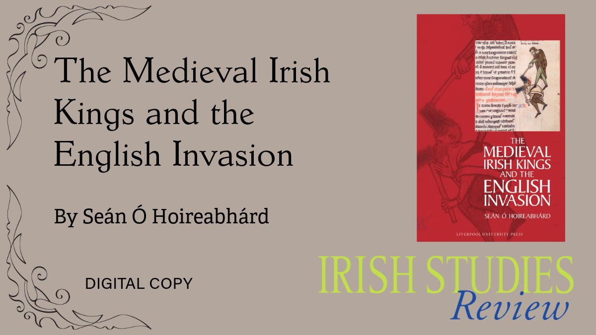 Irish Studies Review (@irishstudiesrev) on Twitter photo 📚New Book Available to Review📚
The Medieval Irish Kings and the English Invasion by Seán Ó Hoireabhárd
If you are interested in reviewing please contact us via DM or email us at i.studies@bathspa.ac.uk - we look forward to hearing from you! 📚New Book Available to Review📚
The Medieval Irish Kings and the English Invasion by Seán Ó Hoireabhárd
If you are interested in reviewing please contact us via DM or email us at i.studies@bathspa.ac.uk - we look forward to hearing from you!