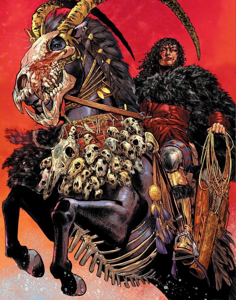 eccediciones's tweet image. ¡WONDER WOMAN HISTORIA: LAS AMAZONAS es un relato que te cautivará! ⚔️ Una gran tragedia griega entretejida por Kelly Sue DeConnick, Phil Jiménez, @GeneHa y @NicolaScottArt

Hipólita es una mujer desesperada… ¡destinada a hacer frente a los mismísimos dioses del Olimpo! ⚡

Ya a…