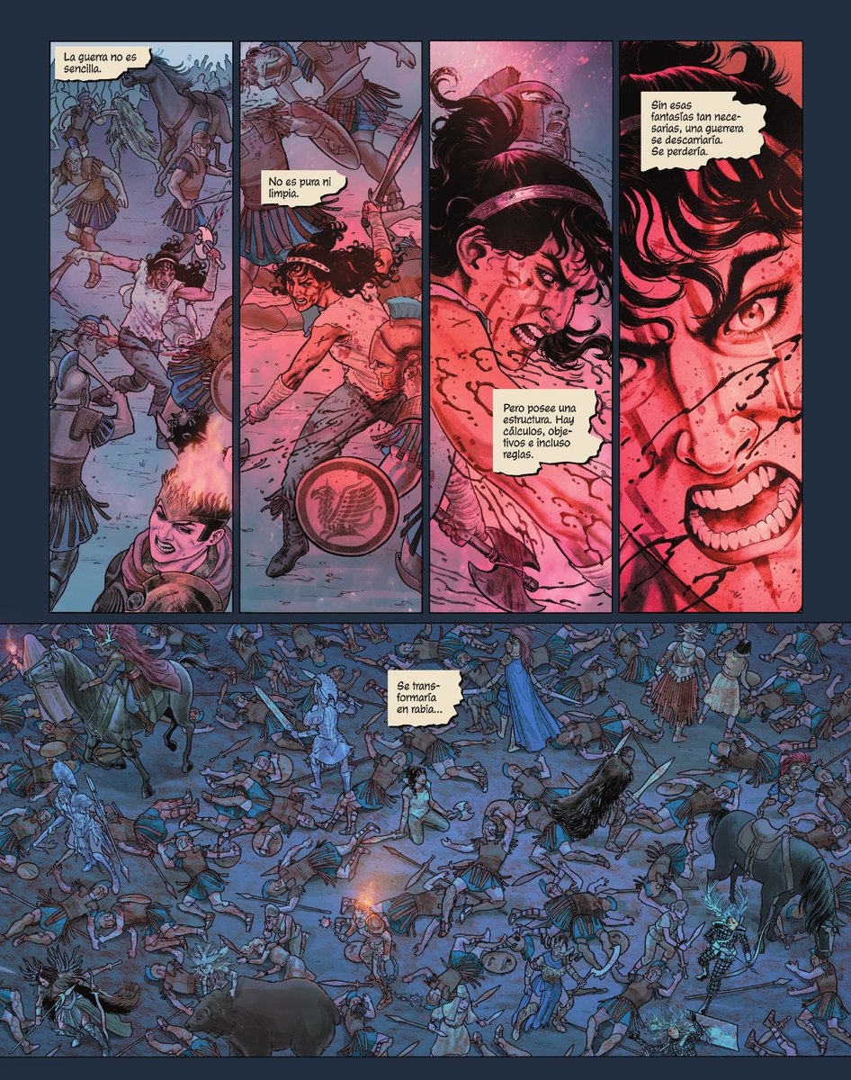 eccediciones's tweet image. ¡WONDER WOMAN HISTORIA: LAS AMAZONAS es un relato que te cautivará! ⚔️ Una gran tragedia griega entretejida por Kelly Sue DeConnick, Phil Jiménez, @GeneHa y @NicolaScottArt

Hipólita es una mujer desesperada… ¡destinada a hacer frente a los mismísimos dioses del Olimpo! ⚡

Ya a…