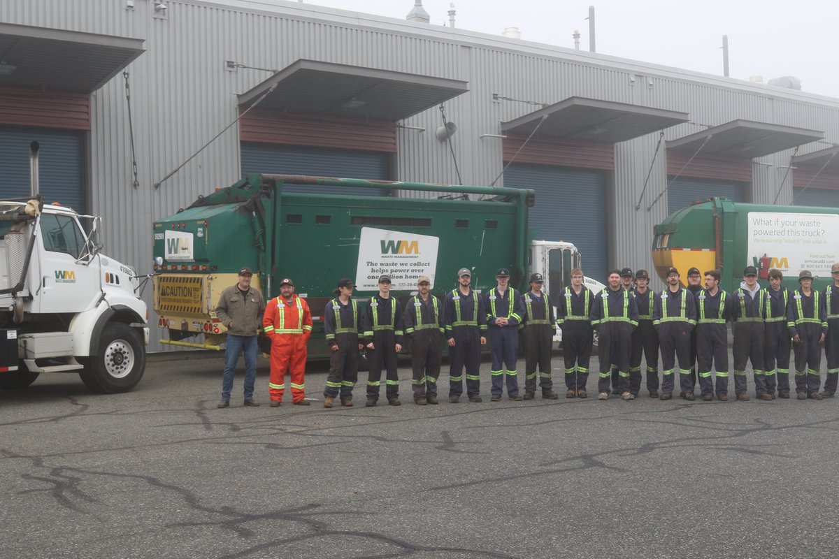 A big thank you to Waste Management, who donated four trucks to VIU's Heavy Mechanical Trades Foundation program!