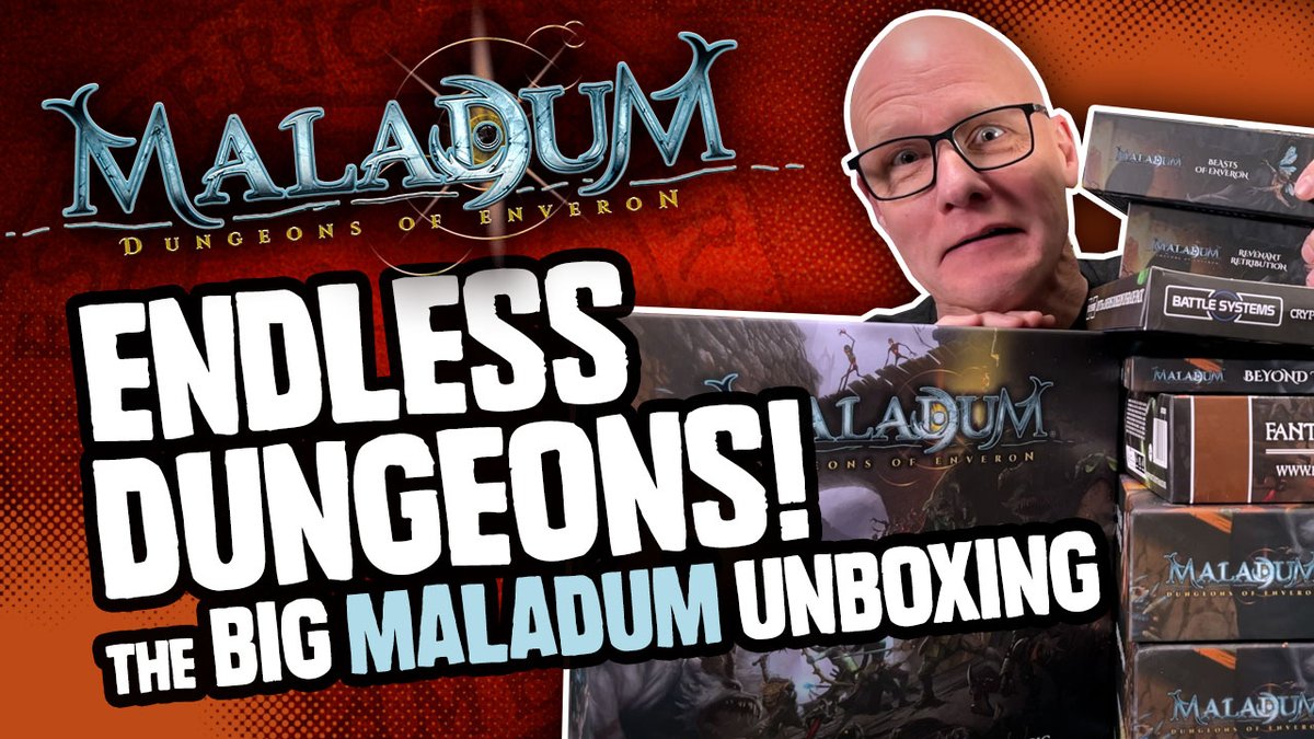 EOGamers's tweet image. Is this the ultimate dungeoncrawler? Peter unboxes the impressive #Maladum #DungeonsofEnveron by @BattleSystemTWS (while behaving like the proverbial kid in a candy store). It&apos;s #CoreSpace in a dungeon!
youtu.be/RIiaz768w-4