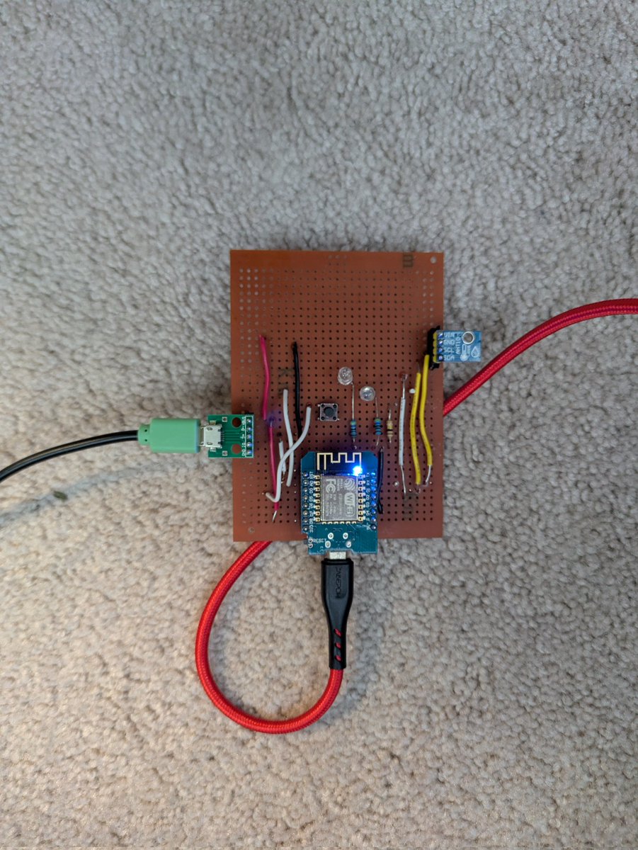 JamesBland_Econ's tweet image. When your favorite person gets into plants in a big way, and you want to be part of the fun but your skills with a soldering iron are much better than your plant skills.
This thing sends moisture, temperature, and humidity data to a Google sheet every 10 minutes
#ESP8266