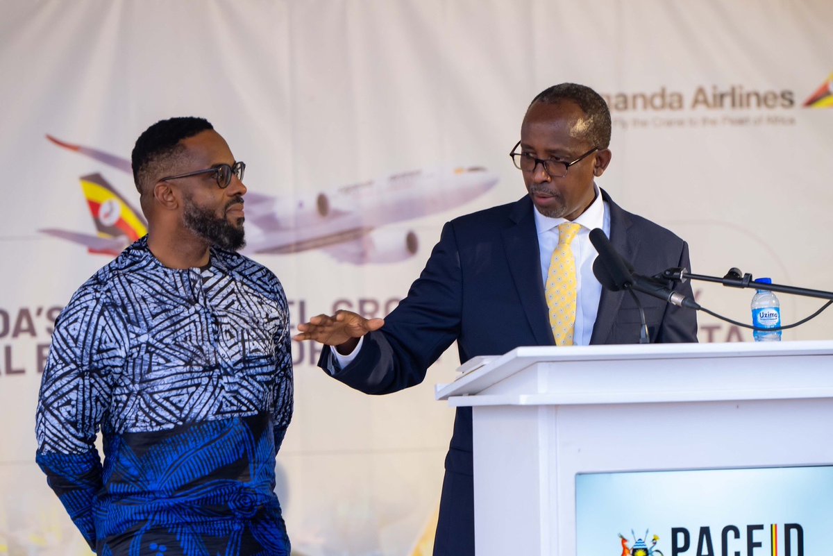 KagutaMuseveni's tweet photo. I was pleased to kick off the journey for the first formal export of products to West Africa under the African Continental Free Trade Area (AFCTA), which Uganda and 44 other nations signed in 2018. 

I thank President Tinubu and his government for allowing us to work together on opening Nigerian airspace for flights into each other’s territories and making room for Ugandan products under AFCTA.