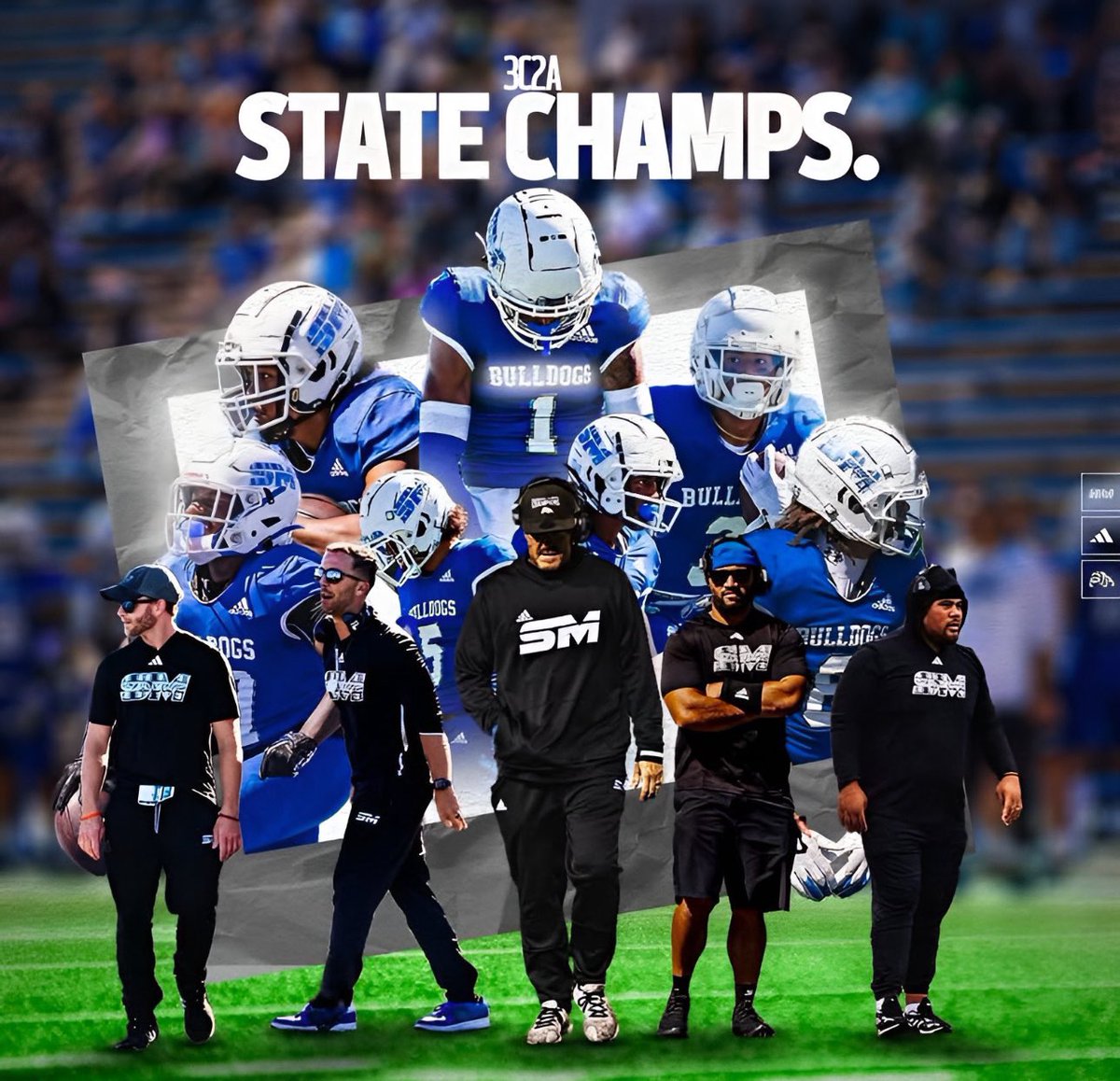 TogiaiQ's tweet image. Champs!!☝🏽💙
#BleedBlue #Bulldogs #csm