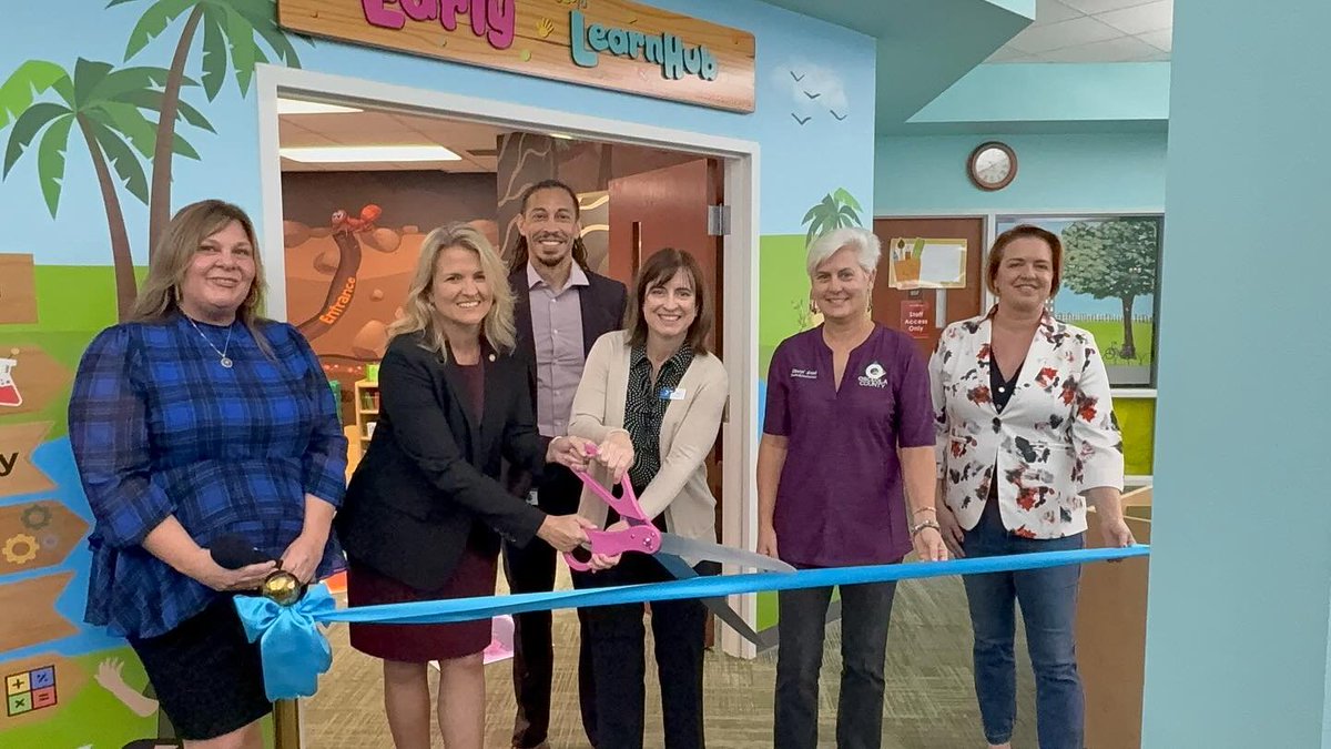 positiveosceola's tweet photo. On Monday, the Early Learning Coalition of Osceola County and Hart Memorial Library unveiled a new interactive Early LearnHub project. The initiative fosters early STEAM education and engaging environments for our young learners. #EarlyLearning #PositivelyOsceola #OsceolaLibrary https://t.co/Xuq70wIGdL