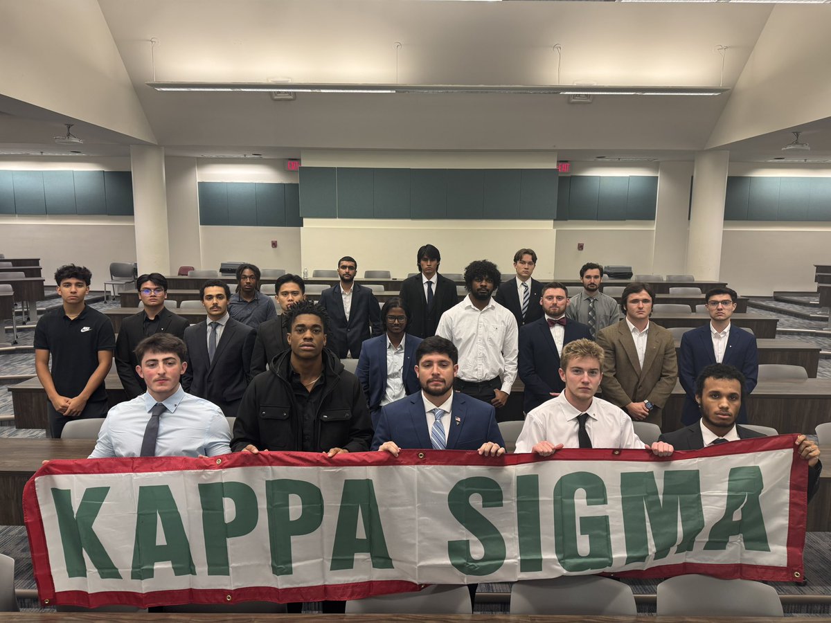 KappaSigmaHQ's tweet photo. #ColonyKickoff: Last week, Kappa Sigma launched the Omicron-Iota Colony at Georgia Southern University — Armstrong with 21 Pledges. Go Eagles! #expansion #Rushkappasigma https://t.co/leHv60IT0G