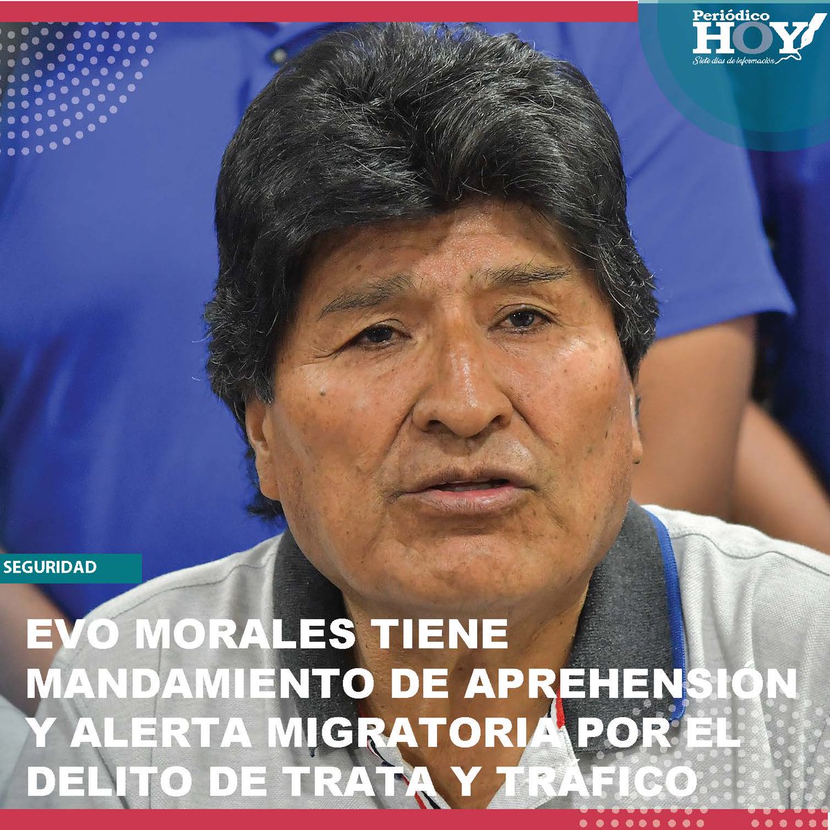 _HOYBolivia's tweet photo. La fiscal departamental de #tarija Sandra Gutiérrez, confirmó la existencia de una orden de aprehensión contra #evomorales por el delito de trata de personas, tras su ausencia en una citación. https://t.co/sLatcWHCJd