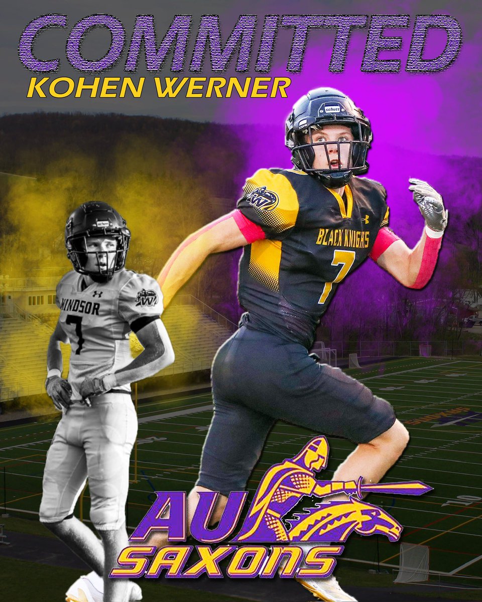 Kohen Werner (@kwerner07) on Twitter photo I’m extremely exited to announce my commitment to <a href="/AUSaxonFootball/">Alfred U Football</a>. I would like to thank my family, coaches, and teammates for helping me get to this point. <a href="/Coach_Rankl/">Bob Rankl</a> <a href="/LB_CoachBona/">Brady Bonacquisti</a> <a href="/CoachCantuAU/">Coach Cantu</a> <a href="/CoachOlasupo/">Coach Mo</a> <a href="/MaccusD/">Maccus Dinsmore</a> #rollsaxons I’m extremely exited to announce my commitment to <a href="/AUSaxonFootball/">Alfred U Football</a>. I would like to thank my family, coaches, and teammates for helping me get to this point. <a href="/Coach_Rankl/">Bob Rankl</a> <a href="/LB_CoachBona/">Brady Bonacquisti</a> <a href="/CoachCantuAU/">Coach Cantu</a> <a href="/CoachOlasupo/">Coach Mo</a> <a href="/MaccusD/">Maccus Dinsmore</a> #rollsaxons