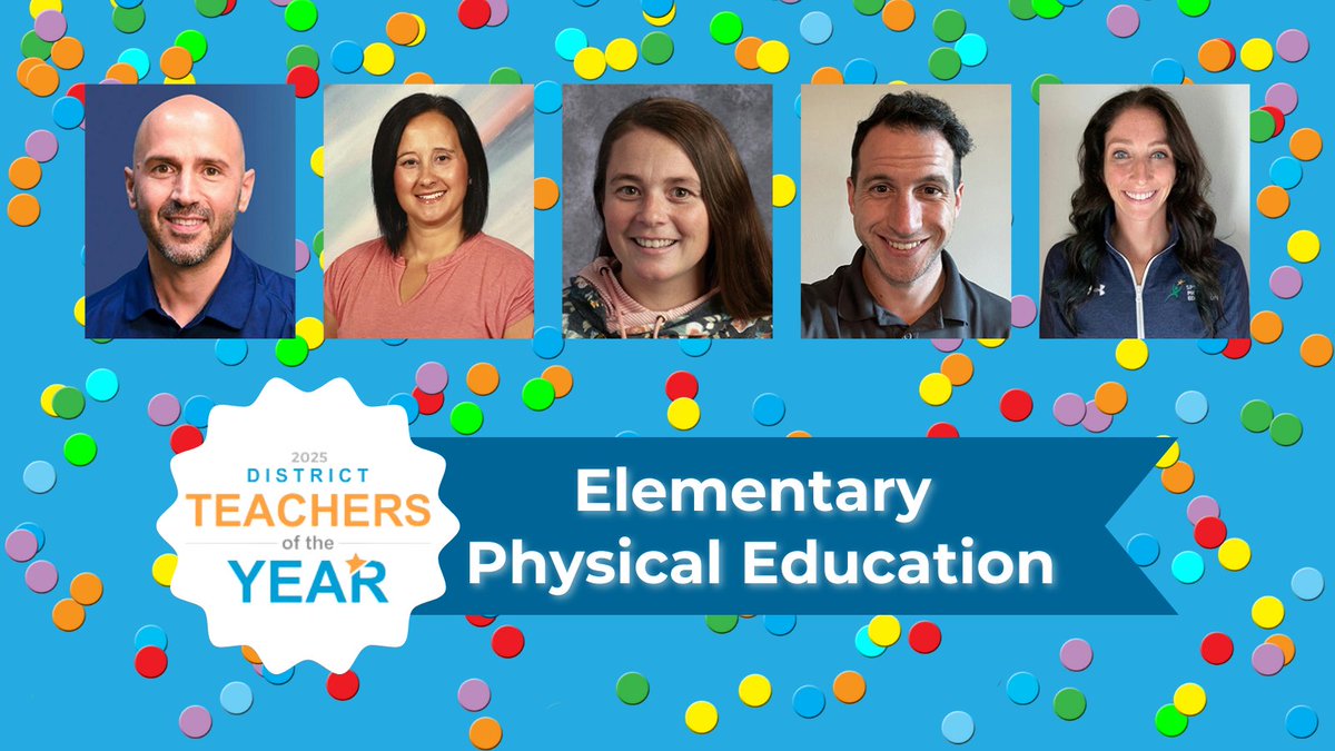 We are proud to announce our 2025 Elementary Physical Education District Teachers of the Year‼️ (2/2)

Southern: Victor Spadaro 
Arlington, VA

Western: Erin Evans
Billings, MT