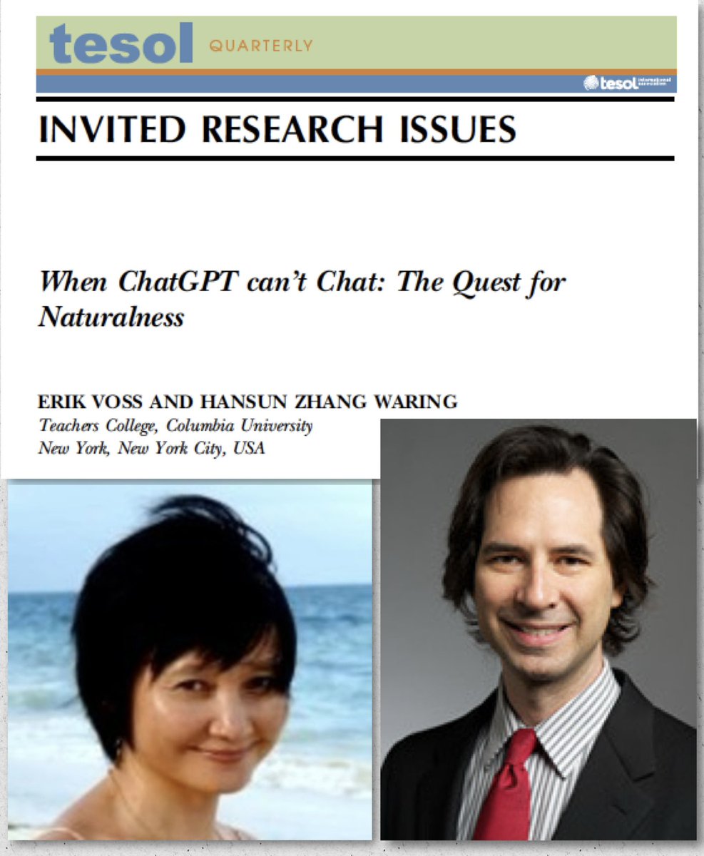 LANSI (@lansi_tc) on Twitter photo New paper on #AI and #emca for applied linguistics <a href="/AAALinks/">Applied Linguistics</a> <a href="/TESOL_Assn/">TESOL Intl Assn</a> <a href="/ISCAupdates/">International Society for Conversation Analysis</a> <a href="/TeachersCollege/">Teachers College, Columbia University</a> #lansibunch #altesolfaculty Access full paper here: onlinelibrary.wiley.com/share/author/2… New paper on #AI and #emca for applied linguistics <a href="/AAALinks/">Applied Linguistics</a> <a href="/TESOL_Assn/">TESOL Intl Assn</a> <a href="/ISCAupdates/">International Society for Conversation Analysis</a> <a href="/TeachersCollege/">Teachers College, Columbia University</a> #lansibunch #altesolfaculty Access full paper here: onlinelibrary.wiley.com/share/author/2…