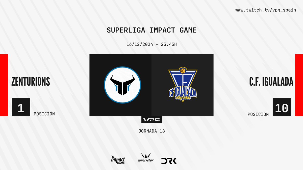 Virtual Pro Gaming España (@vpg_spain) on Twitter photo 🏆 SUPERLIGA <a href="/ImpactGame_es/">Impact Game</a>
🗓️ JORNADA 20
⏰ 23:45
📺 @ZenturionsES 🆚 <a href="/CFIgualada_eS/">CF Igualada eSports</a>
🎙️ <a href="/Mati_Bernstein/">Mati Bernstein 🎤</a> <a href="/jordiprods/">Jordi 🎙</a>
📹<a href="/xLuXoRzZ/">Diego</a>
✍️ El líder se la juega ante un potente outsider. ¡Partidazo garantizado!
#TuEresVPG #Apoyaeldirecto <a href="/WINNDERcom/">WINNDER</a> <a href="/DRKsportsES/">DRK Sports</a> 🏆 SUPERLIGA <a href="/ImpactGame_es/">Impact Game</a>
🗓️ JORNADA 20
⏰ 23:45
📺 @ZenturionsES 🆚 <a href="/CFIgualada_eS/">CF Igualada eSports</a>
🎙️ <a href="/Mati_Bernstein/">Mati Bernstein 🎤</a> <a href="/jordiprods/">Jordi 🎙</a>
📹<a href="/xLuXoRzZ/">Diego</a>
✍️ El líder se la juega ante un potente outsider. ¡Partidazo garantizado!
#TuEresVPG #Apoyaeldirecto <a href="/WINNDERcom/">WINNDER</a> <a href="/DRKsportsES/">DRK Sports</a>