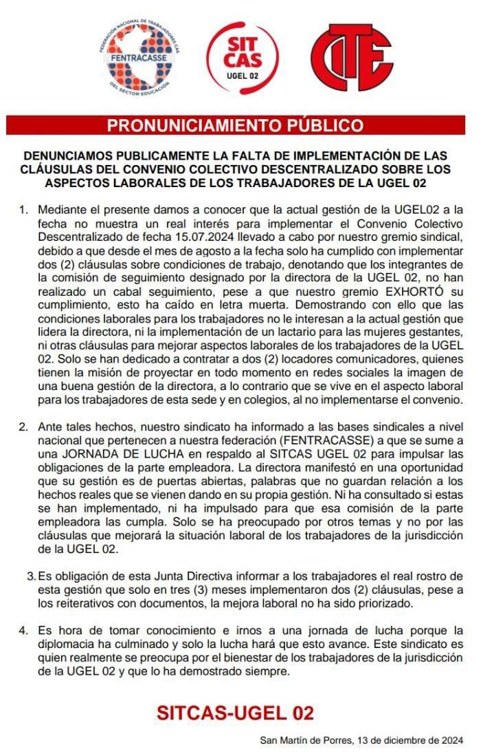 📣 #Atención al siguiente comunicado