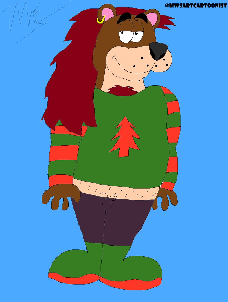 MwsArtTooist's tweet photo. new painted with Christmas clothes for Maximillian Bear summer green and red socks warm and sweater warm which present brings with Christmas favorite
#oc #cartoon #cartooncharacter #toon #maximillian #bear #maximillianthebear #christmas #socks #sweater #digial #digitalart https://t.co/OvPreOjZbL