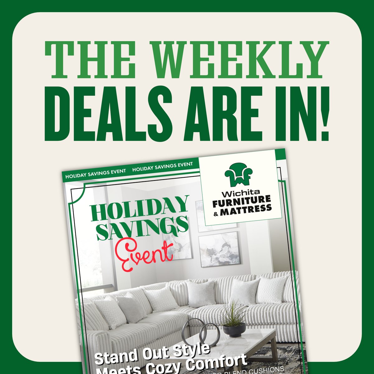 ICT_Furniture's tweet photo. 🎄 Deck your home with deals! 🎄
🎁 Living Room Furniture
🎁 Bedroom Furniture
🎁 Extra 10% OFF Clearance
🎁 10% OFF Rugs with Purchase*
+ MORE!
Same-day delivery &amp; financing options make holiday shopping a breeze!
Visit us online 24/7:
🔗 https://t.co/Kub8vMIvMv https://t.co/7LBa1dzDcj