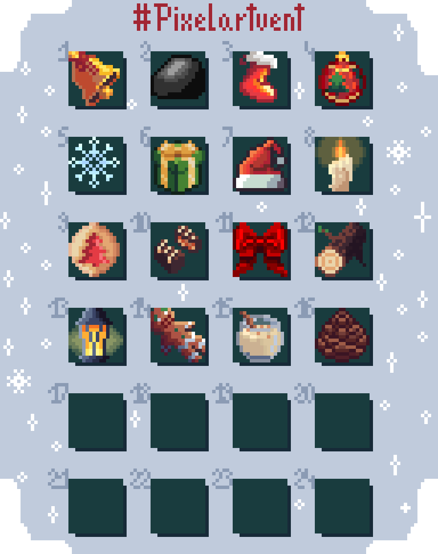 Dromuarga__'s tweet photo. Day 16 of #pixelartvent - Pinecone. You can probably tell that I quite struggled with this one
#pixelart https://t.co/AmWelFpQ5N