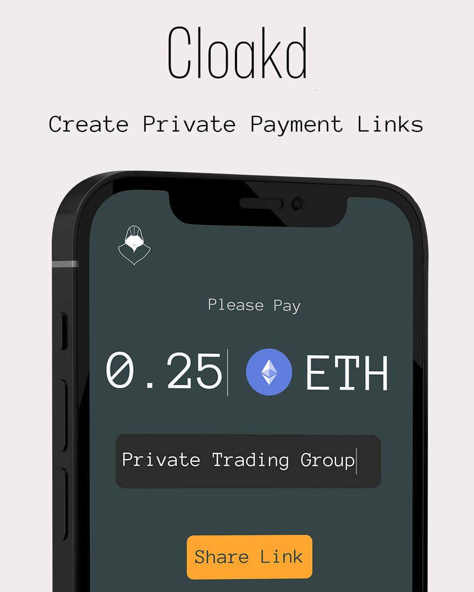 AiCloakd's tweet photo. Create payment links without sharing your wallet address!

https://t.co/4FSNPadEEE

#crypto #privacy #pay #money #payments https://t.co/Rb01J7PpLN