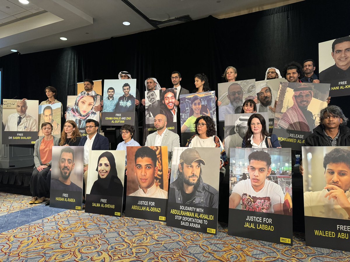 AreejASadhan's tweet photo. It shames the world! 
The #InternetGovernance Forum is taking place in one of the most oppressive cities in the world #riyadh to discuss cyber safety &amp; freedom!

🚨Just a few miles away from #IGF2024 thousands of innocent people are imprisoned for tweets!
#FreeSadhan #FreeThemAll https://t.co/JShJJmptT5