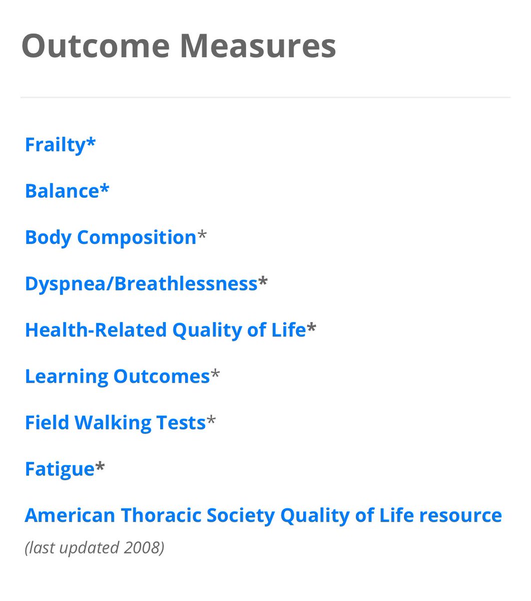PR Assembly (@pr_assembly) on Twitter photo 🚨 We have 2 new outcome measures on our web pages
- field walking tests complied by <a href="/filipa__machado/">Filipa Machado</a>
- frailty compiled by <a href="/COsadnik/">Christian Osadnik</a>
Thanks to all of our contributors, as well as Sue Lareau & <a href="/TangClarice/">Clarice Tang</a> who lead this working group & create this amazing resource for all🤩 🚨 We have 2 new outcome measures on our web pages
- field walking tests complied by <a href="/filipa__machado/">Filipa Machado</a>
- frailty compiled by <a href="/COsadnik/">Christian Osadnik</a>
Thanks to all of our contributors, as well as Sue Lareau & <a href="/TangClarice/">Clarice Tang</a> who lead this working group & create this amazing resource for all🤩