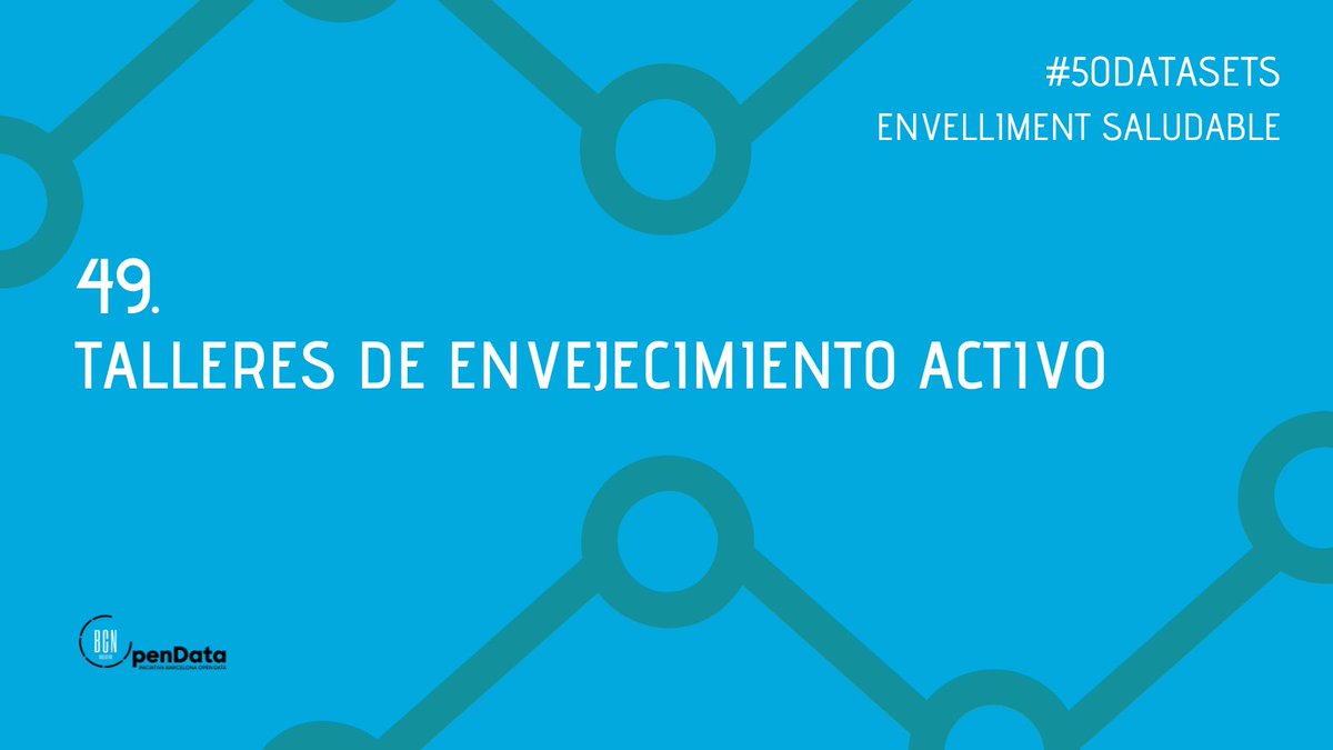 IOpenData's tweet image. 49/50 📖 Consulta el #Dataset número 49: Talleres de envejecimiento activo en diferentes municipios. Facilita la planificación y optimización de la oferta.
🔗 bit.ly/Rknges24
#datasocial #50datasets #DataxSocial