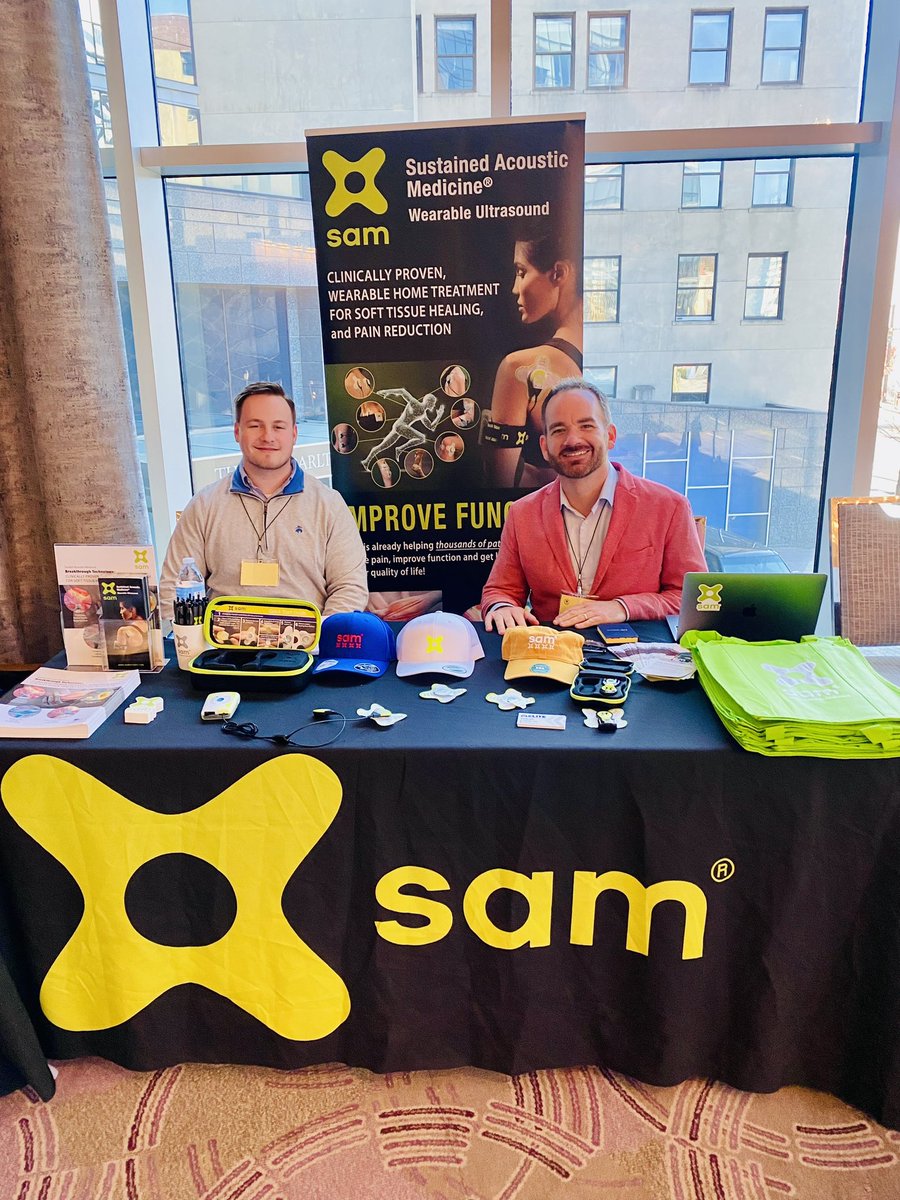 samrecover's tweet photo. sam® had a great time at this year’s NYSSOS Meeting and Symposium! We loved building connections with physicians and surgeons throughout the New York State! #newyork #nyssos #recovery #innovation https://t.co/imgFgFLstI